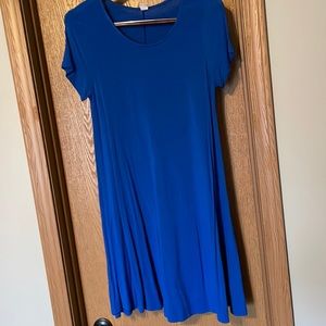Blue T-shirt Dress